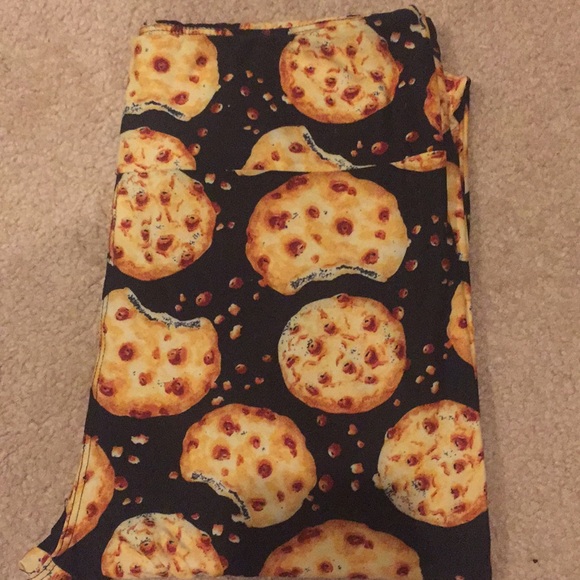 Nwot Lularoe Tc Cookie Food Leggings 